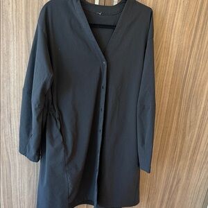 lululemon athletica Black Button-Up Dress